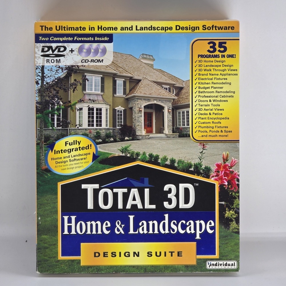 Total 3D Home Landscape & Deck  Premium Suite DVD+CD ROM‎ Windows XP